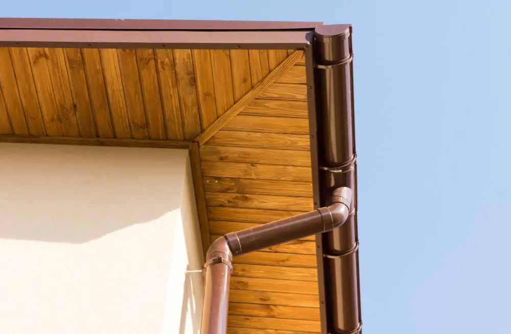 New gutter and drainpipe